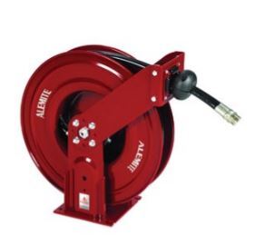 Grease Reel 10mx1/4 hose and hose stop