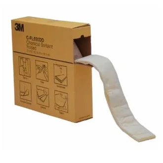 3M™ Chemical Sorbent Folded C-FL550DD, 127 mm x 15.2 m, 3 ea/Case