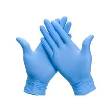 AIDCO BLUE VINYL POWDER FREE GLOVES LARGE P/100