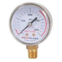 Regulator Gauge Acetylene High / Bottle Pressure 0-4,000Kpa Weldclass