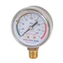 Regulator Gauge Acetylene Low / Delivery Pressure 0-200Kpa Weldclass