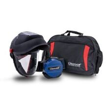 CA-40GW Hard Hat with Flip-up Welding & Grinding Shield and Basic PAPR unit and storage bag