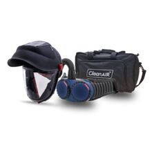 CA-40GW Hard Hat with Flip-up Welding & Grinding Shield and AerGO PAPR unit and storage bag