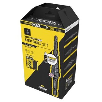 Onsite+ 3 PCE Step Tip Step Drill Tuffbox Pro + Bonus Lubricant