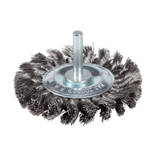 Weldclass Wire Brush Spindle Wheel Twist-Knot, 70mm Mild-Steel