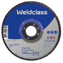 Weldclass PROMAX Inox Flap Disc (100% Zirconia), Pack of 10