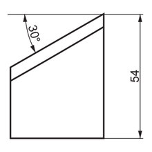 ITM INTERNAL TOOL BIT, IB30/54, 30 DEG X 54MM HIGH, TO SUIT PRO10PB BEVELLER