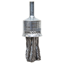 Weldclass Wire Brush Spindle End Twist-Knot, Mild-Steel, 20mm