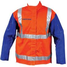 Jacket PROMAX HV2 FR Hi-Viz Leather Sleeves Weldclass