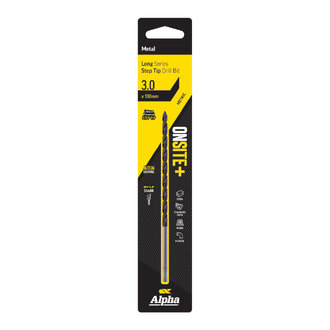 Onsite Plus Long Series Drill Bit - Step Tip Straight Shank AlTiN Coating Bulk - Metric