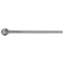 HOLEMAKER CARBIDE BURR, BALL SHAPE 6" EXTENDED SHANK