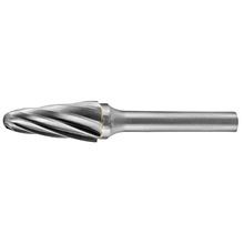 HOLEMAKER CARBIDE BURR, TAPERED RADIUS END HEAD SHANK AC