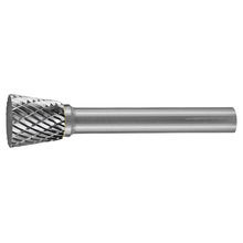 HOLEMAKER CARBIDE BURR, INVERTED CONE SHAPE