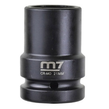 M7 IMPACT DEEP SOCKET, 1" DR, SQUARE 4 POINT Metric