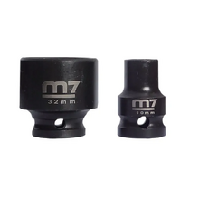 M7 IMPACT SOCKET WITH HANG TAB, 1/2" DR 6 POINT