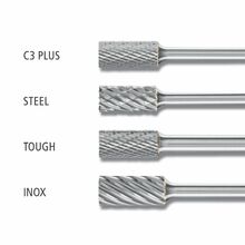 Cylindrical Burrs Zya 1/4" Shank - Tungsten Carbide