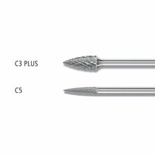 Miniature Burrs Spg 3mm Shank Pointed Tree - Tungsten Carb